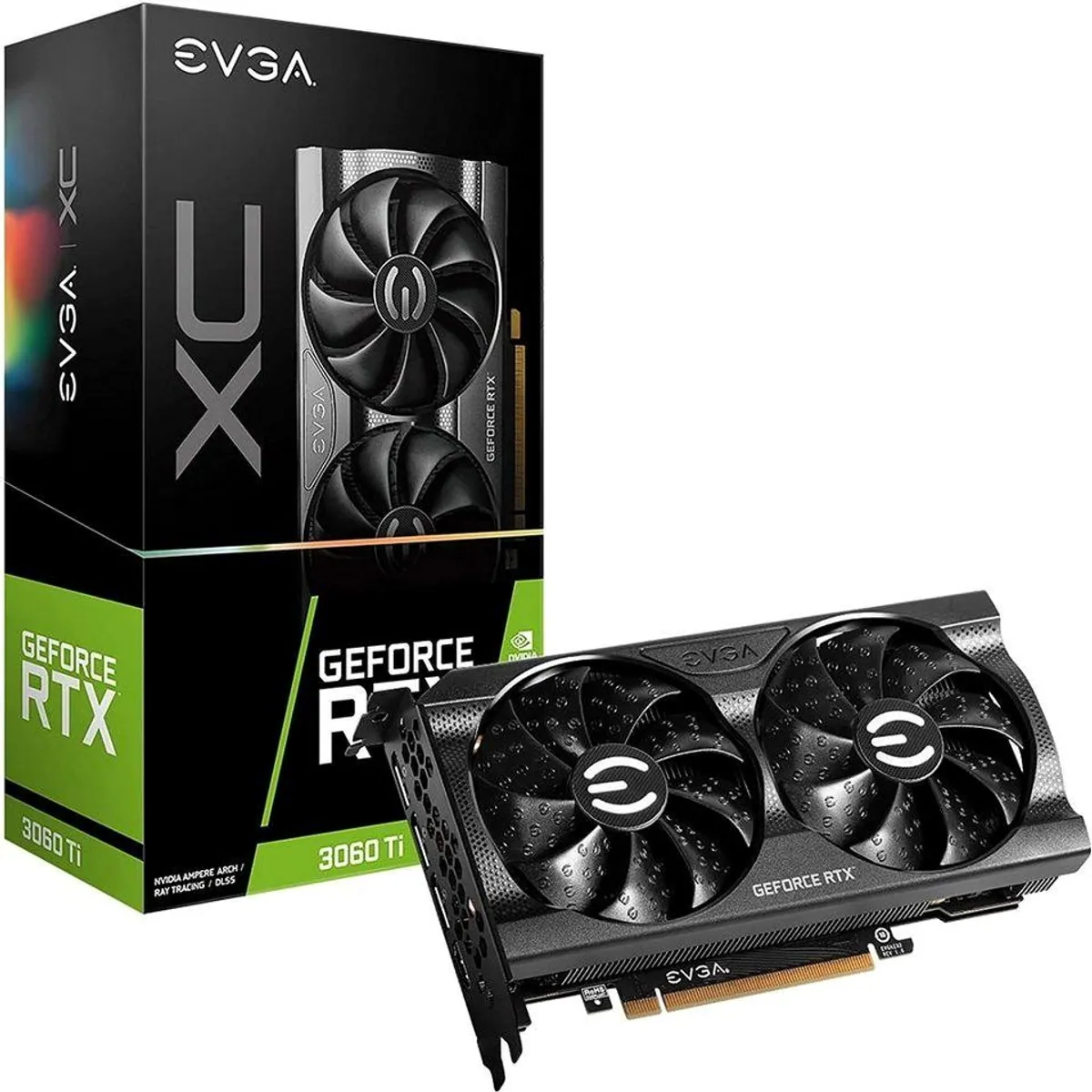 EVGA GeForce RTX 3060 Ti XC LHR, 8GB GDDR6, aktive Kühlung, HDMI 2.1