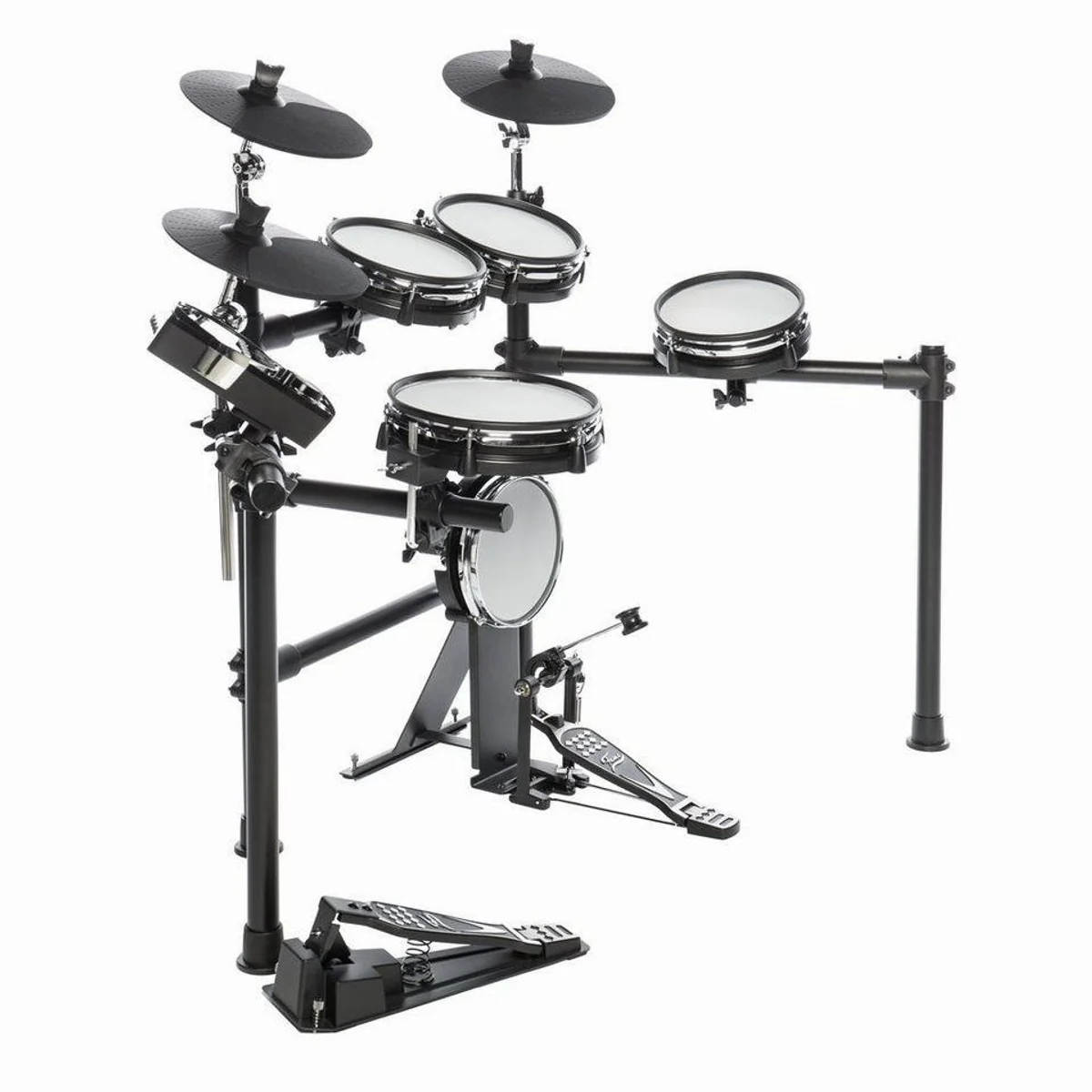 FAME DD-6600 E-Drum Set, 408 Sounds, Dual Zone Snare Pad, kompakt und vielseitig 2