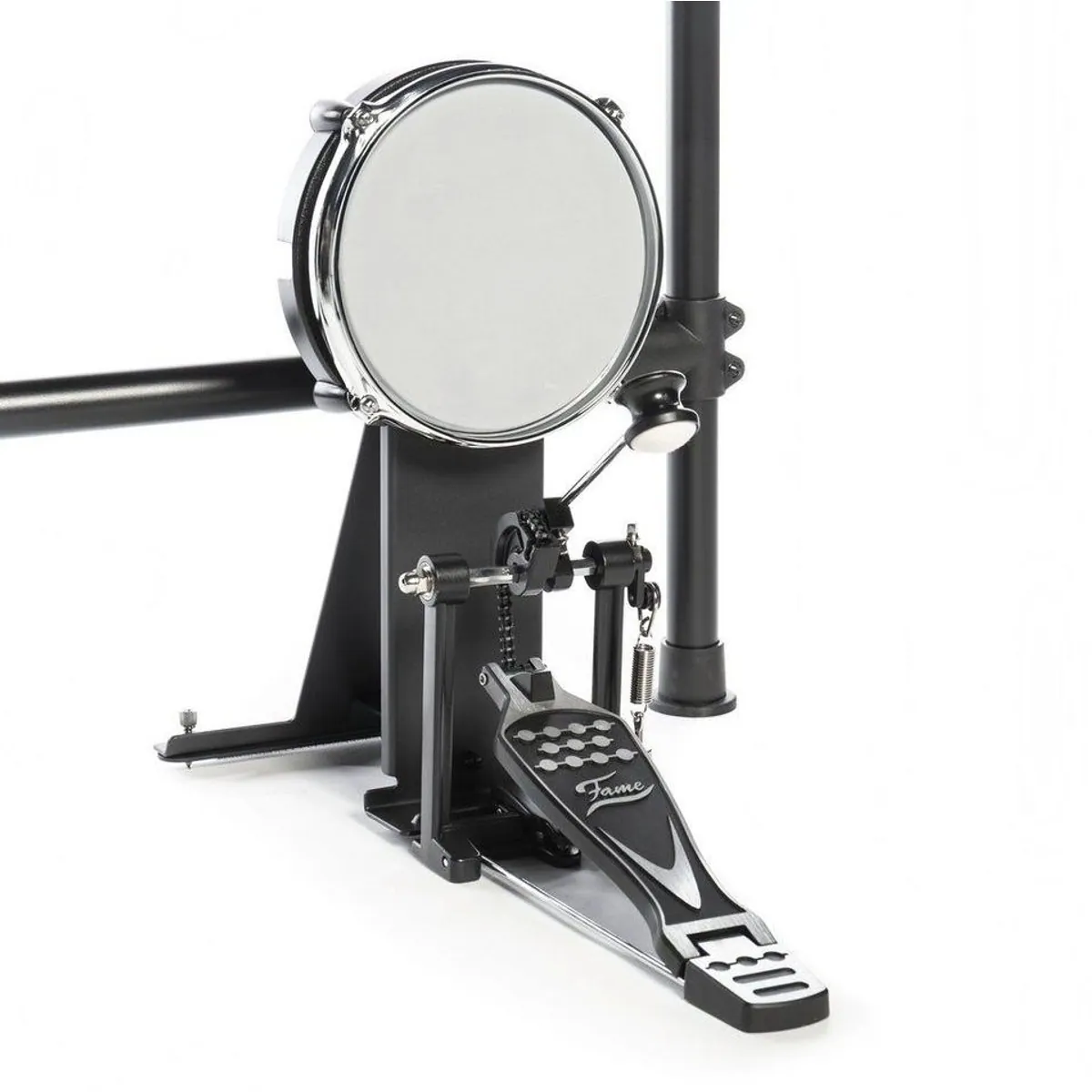 FAME DD-6600 E-Drum Set, 408 Sounds, Dual Zone Snare Pad, kompakt und vielseitig 4