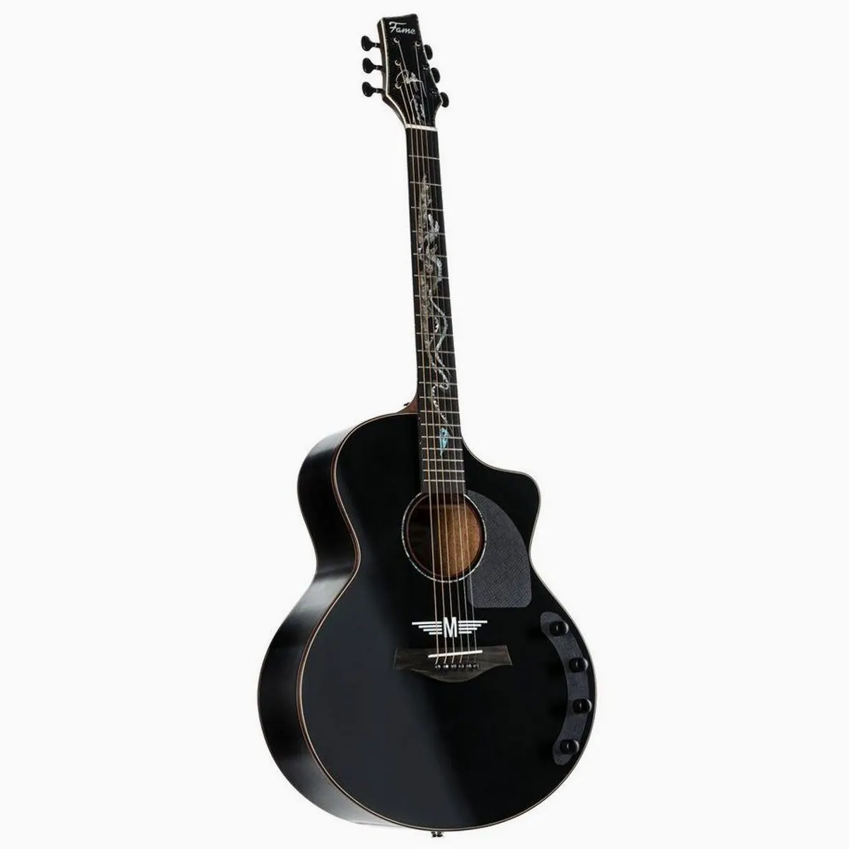 FAME Peter Maffay Dragon Signature Westerngitarre, Grand Auditorium Bauform, hochwertiges Inlay