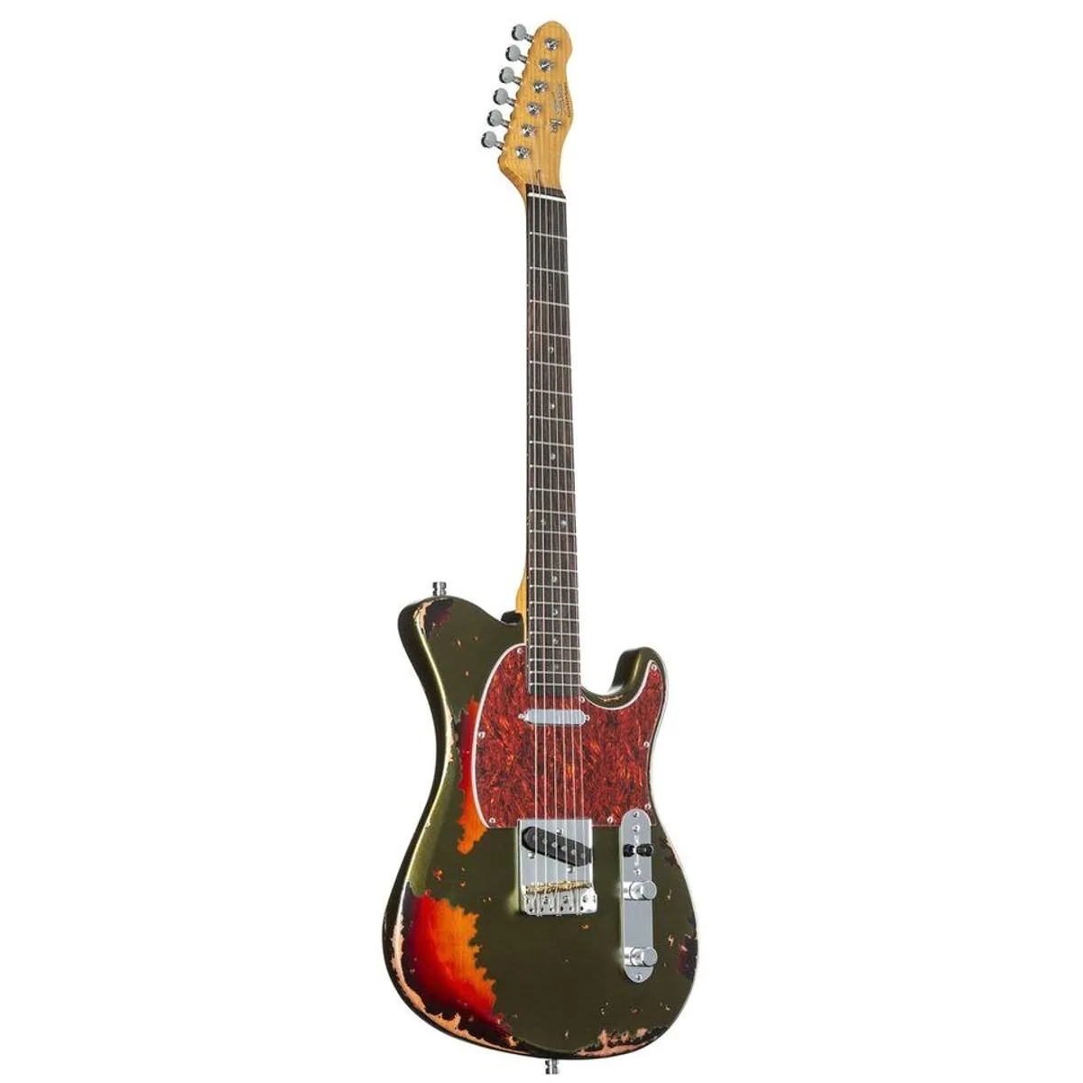 FAME Custom TL E-Gitarre, Mahagoni-Korpus, Vintage-Sound