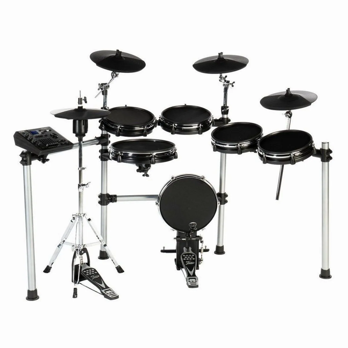 FAME DD-ONE Pro XT E-Drum Set, 554 Sounds, USB Recording, echte HiHat