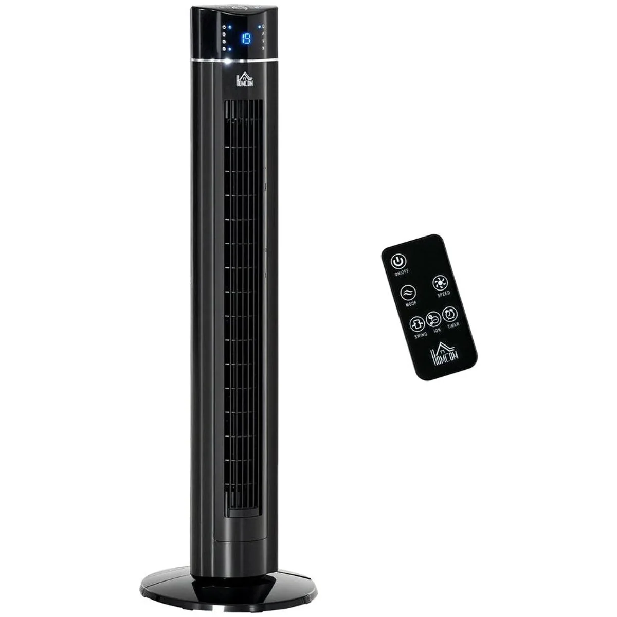 FELIXLEO Akku-Standventilator, oszillierend, geräuscharm, mit Fernbedienung