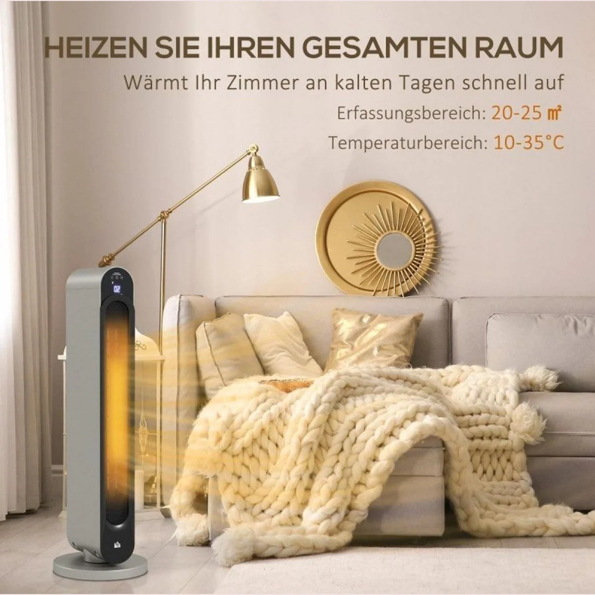 FELIXLEO Ölradiator Elektrische Heizung, 3 Heizmodi, 12 Stunden Timer — sofortige Wärme für Ihr Zuhause 4