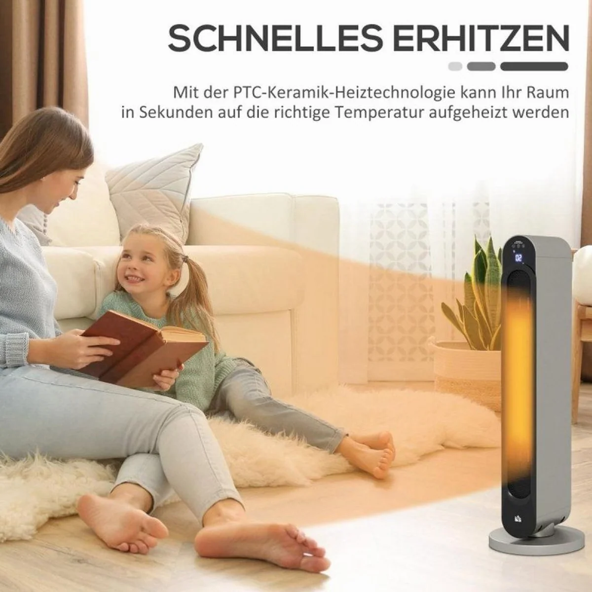 FELIXLEO Ölradiator Elektrische Heizung, 3 Heizmodi, 12 Stunden Timer — sofortige Wärme für Ihr Zuhause 5