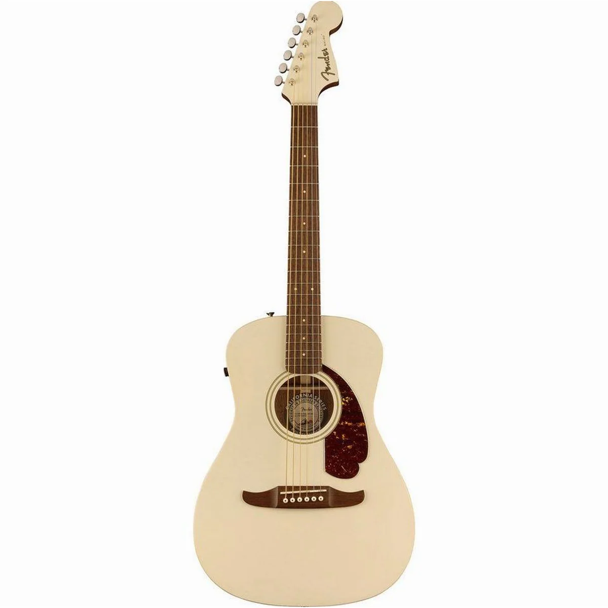 Fender Malibu Player WN OWT, kompakte Korpusform, beeindruckender Klang, stilvolles Design