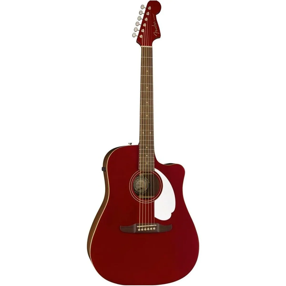 Fender Redondo Player WN Candy Apple Red, Dreadnought-Gitarre mit Fishman Tonabnehmer