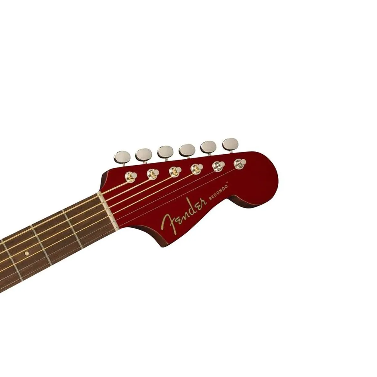 Fender Redondo Player WN Candy Apple Red, Dreadnought-Gitarre mit Fishman Tonabnehmer 5