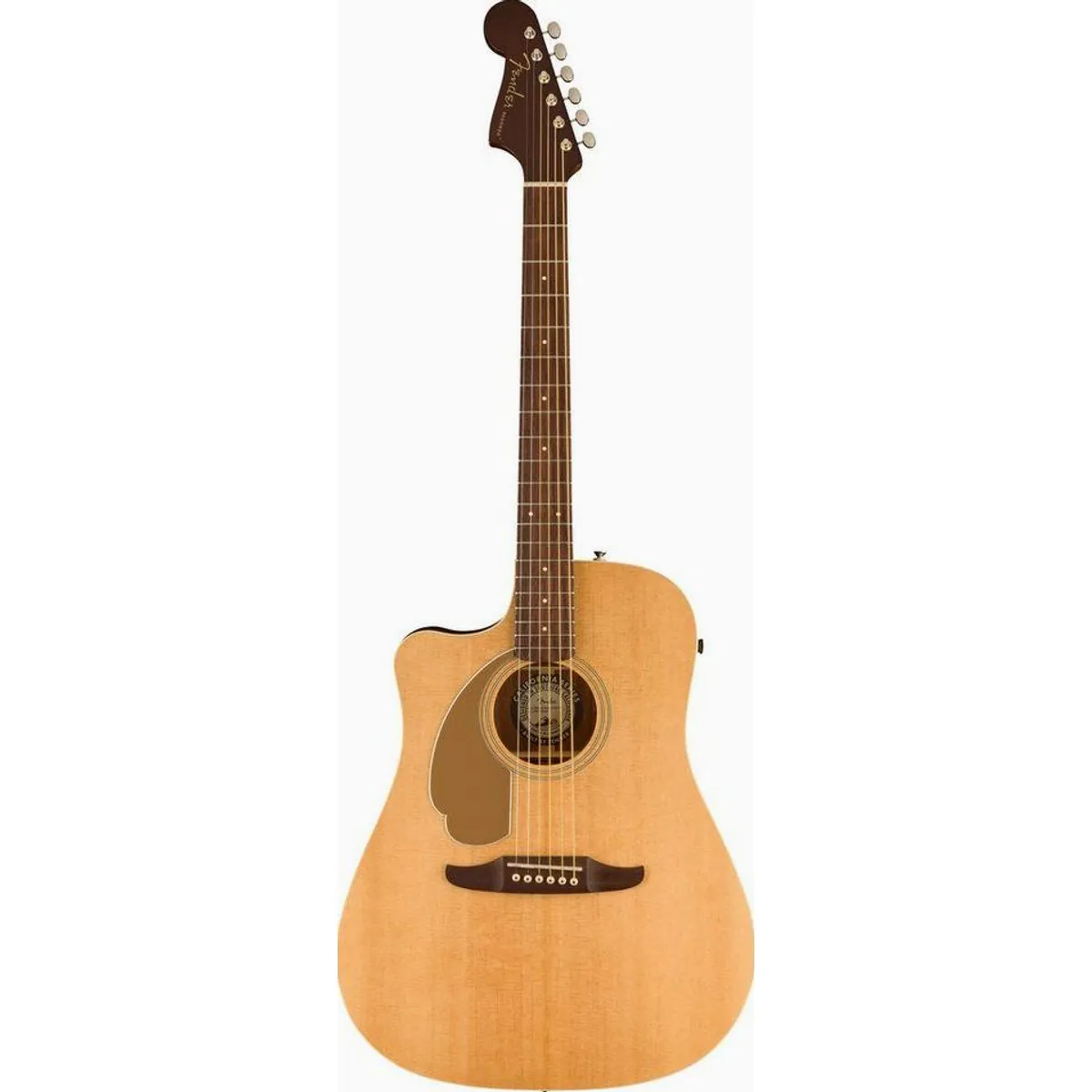 Fender Redondo Player Links, Dreadnought Korpus, Natur Finish