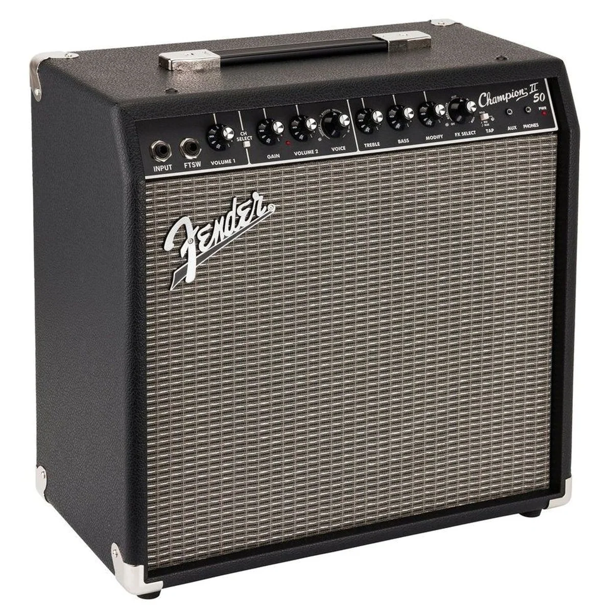 Fender Champion II 50 E-Gitarre Verstärker, vielseitig, kompakt, leistungsstark