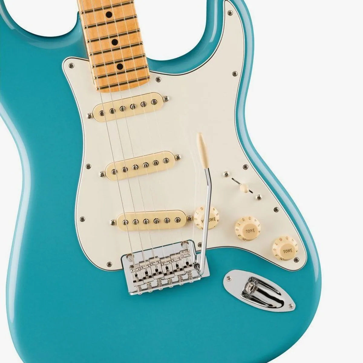 Fender Player II Stratocaster MN Aquatone Blue, vielseitiger Klang, ergonomisches Design, hohe Bespielbarkeit 3