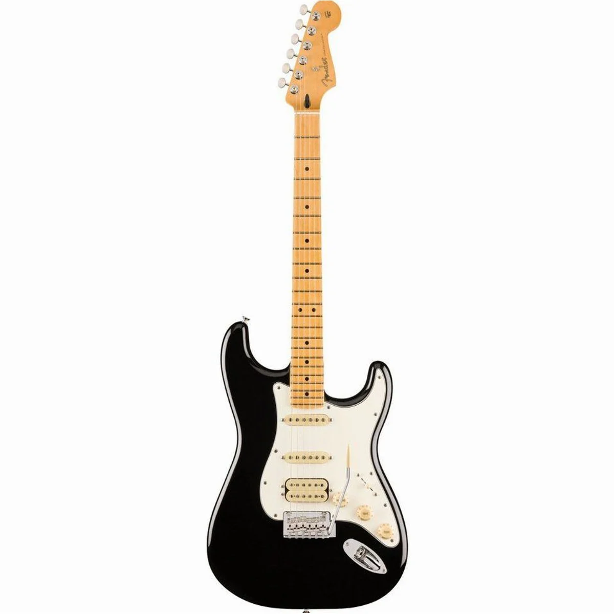Fender Player II Stratocaster HSS MN Black, vielseitiger Sound, komfortable Bespielbarkeit — E-Gitarre