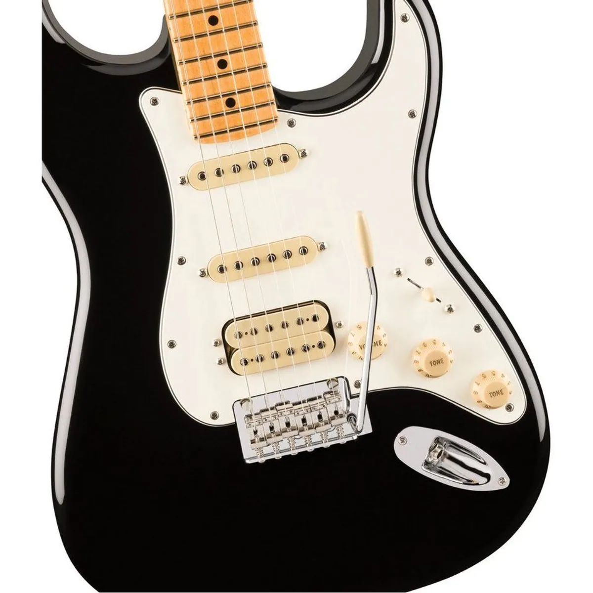 Fender Player II Stratocaster HSS MN Black, vielseitiger Sound, komfortable Bespielbarkeit — E-Gitarre 3