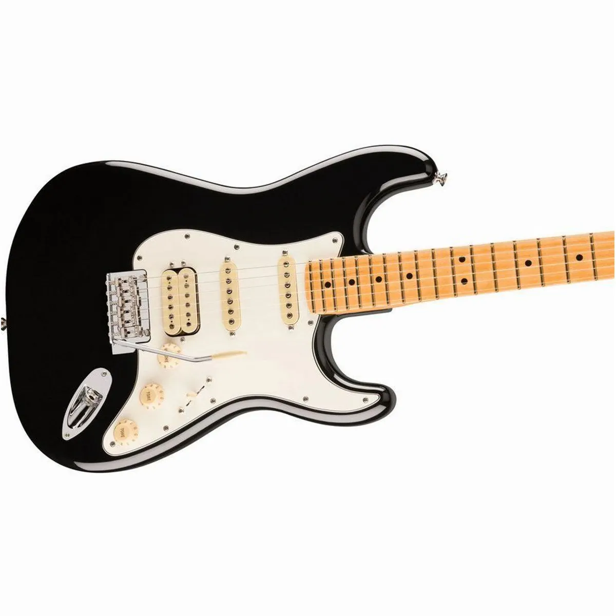 Fender Player II Stratocaster HSS MN Black, vielseitiger Sound, komfortable Bespielbarkeit — E-Gitarre 4