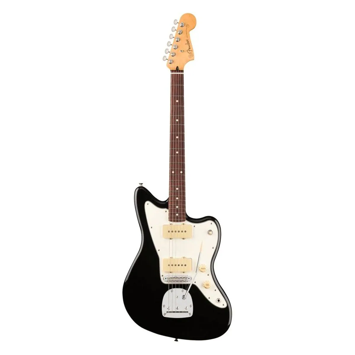 Fender Player II Jazzmaster RW Black, Vintage-Sound, Ergonomisches Design, Hochwertige Verarbeitung