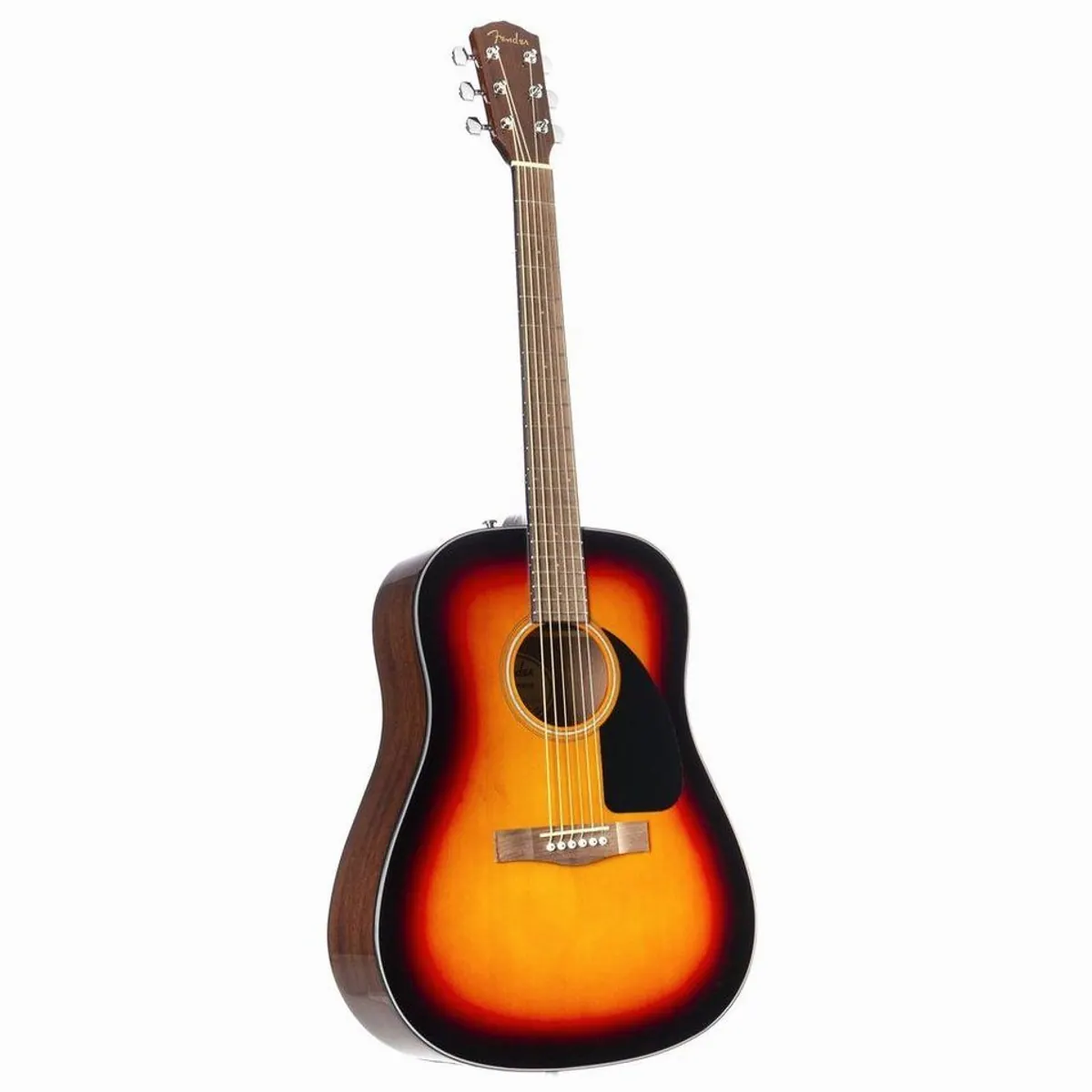 Fender CD-60 V3 Sunburst Westerngitarre, warmer Klang, ideal für Anfänger, Dreadnought-Design