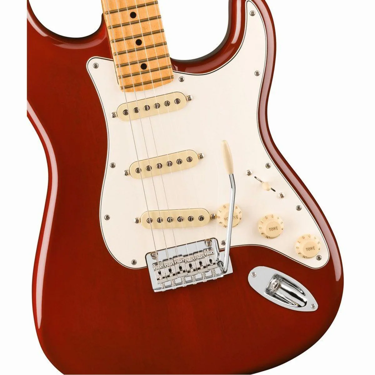 Fender Player II Stratocaster MN Transparent Mocha Burst, Mahagoni Korpus, Alnico V Tonabnehmer, C-Profil Hals 3