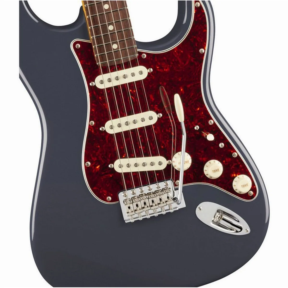Fender American Professional Classic Stratocaster RW Faded Black, zeitloser Sound, hochwertiger Komfort, modernes Design 3
