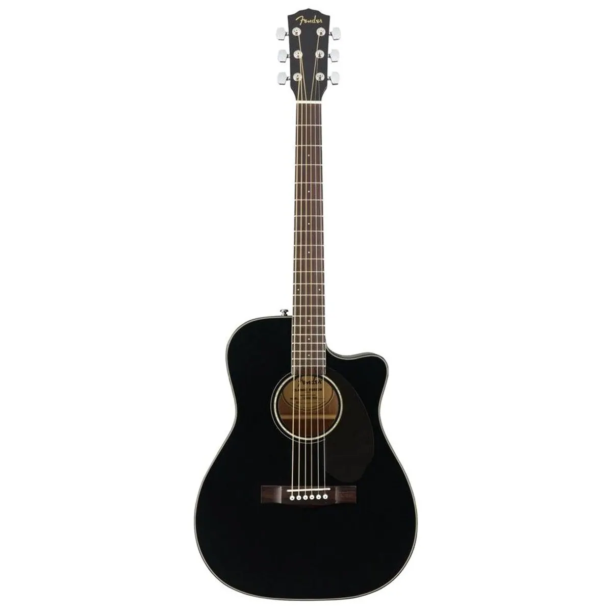 Fender CC-60SCE Black Westerngitarre, druckvoller Sound, Cutaway, Fishman Tonabnehmer
