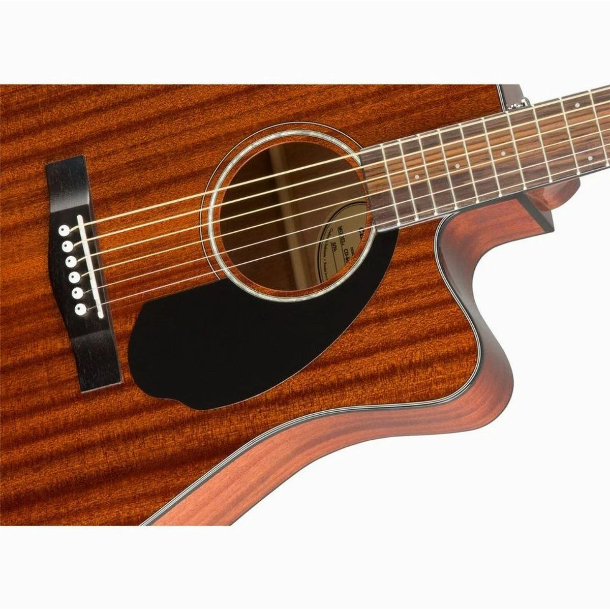 Fender CD-60SCE All Mahogany, Dreadnought mit Fishman Pickup, Cutaway 4