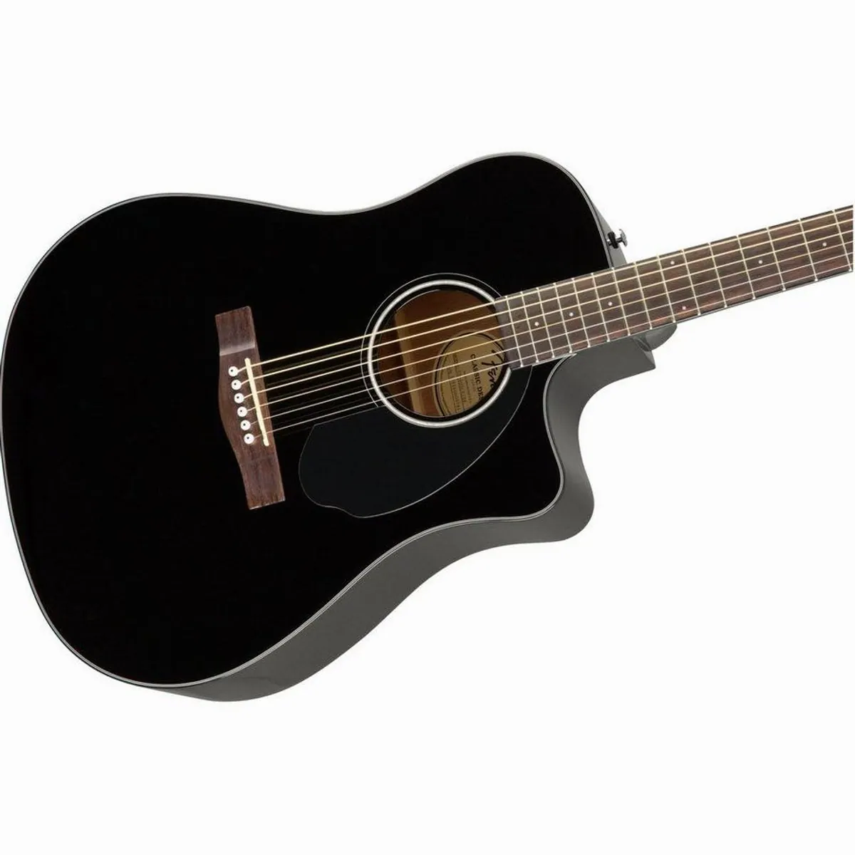 Fender CD-60SCE Black Westerngitarre, Dreadnought, Fishman Tonabnehmer 5