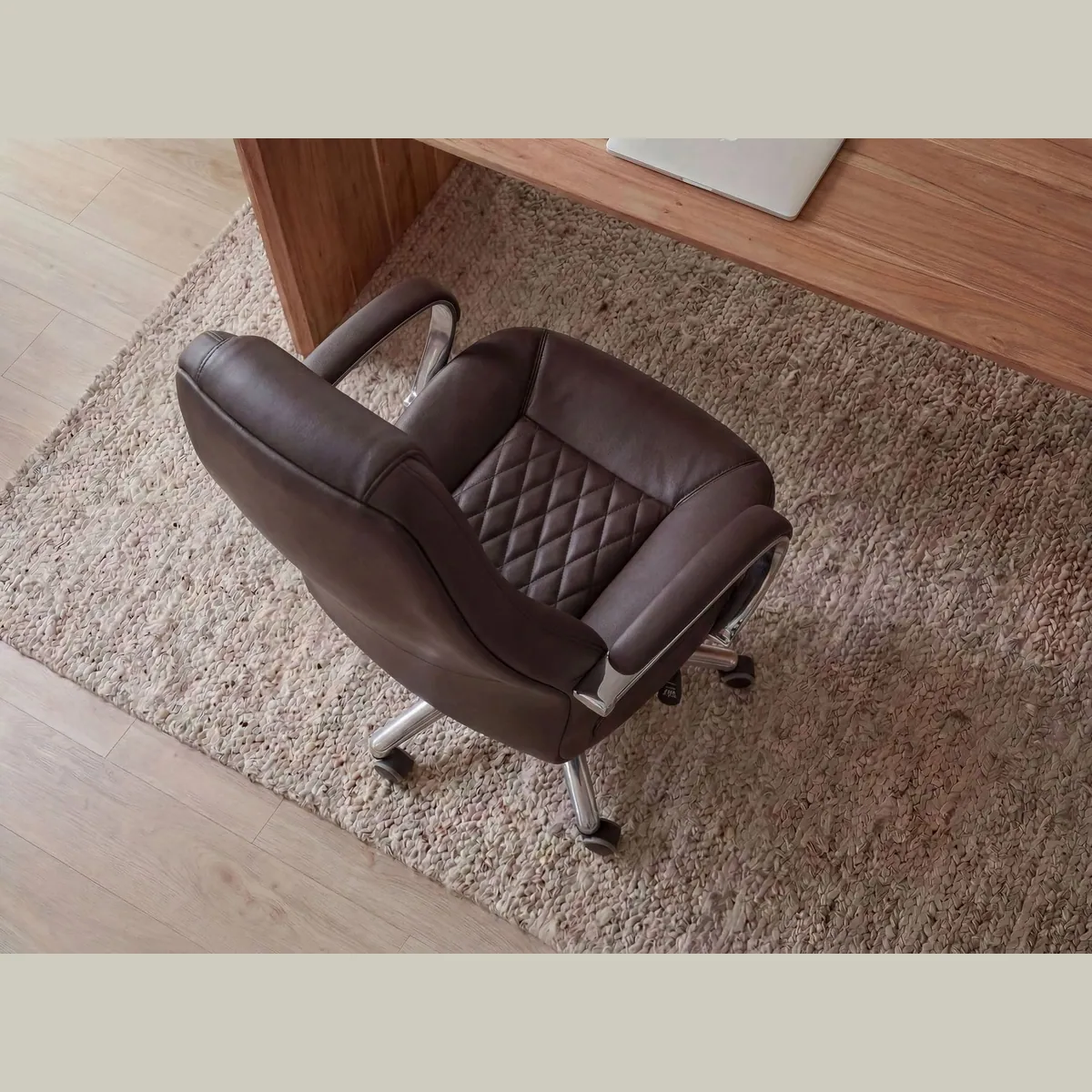 FINEBUY Chefsessel AUSTIN, ergonomisch, Echtleder, hohe Rückenlehne 5