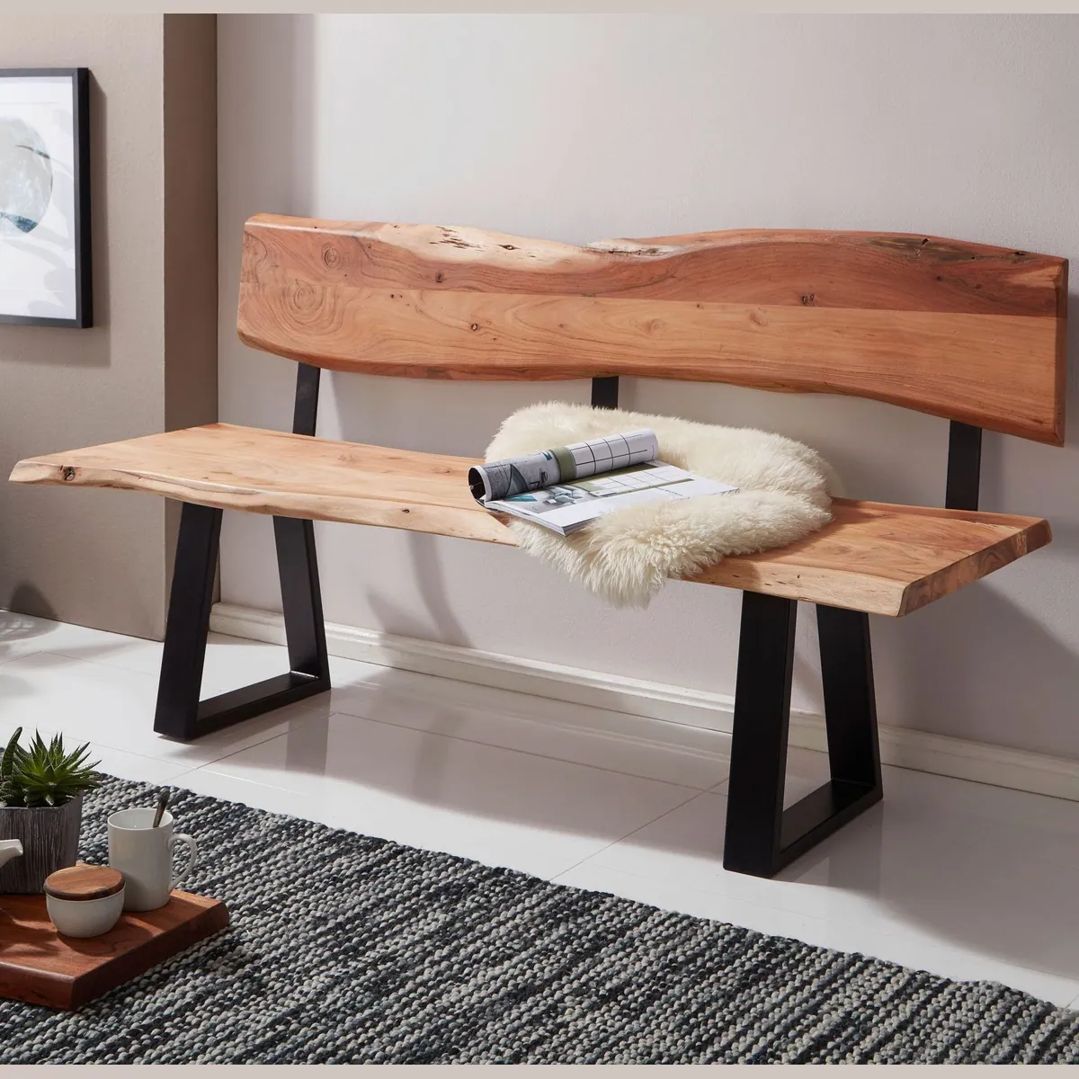 FINEBUY Essbank FB51354, vielseitig, modern, robust