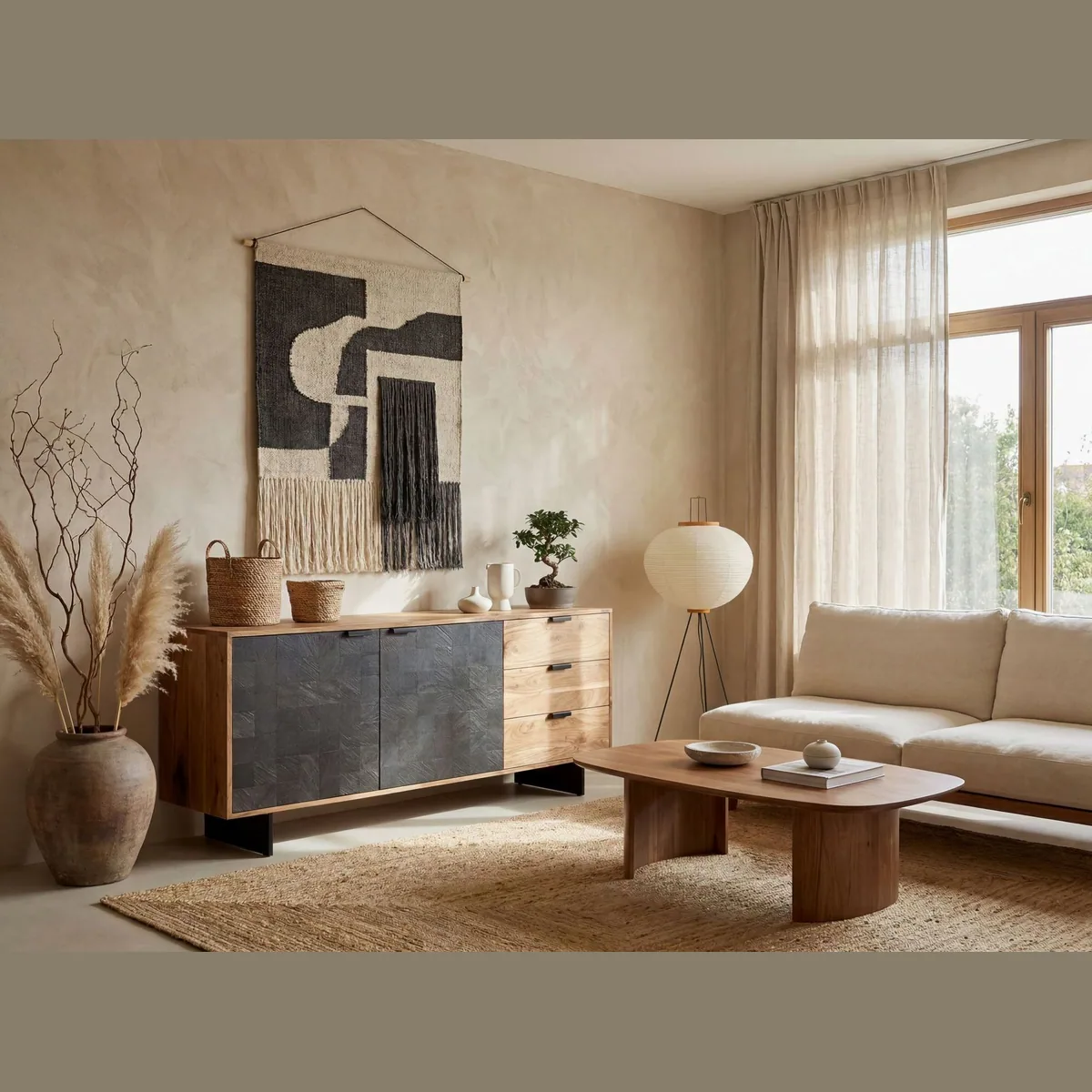 FINEBUY Sideboard FB109846, modernes Design, viel Stauraum, handgefertigt 4