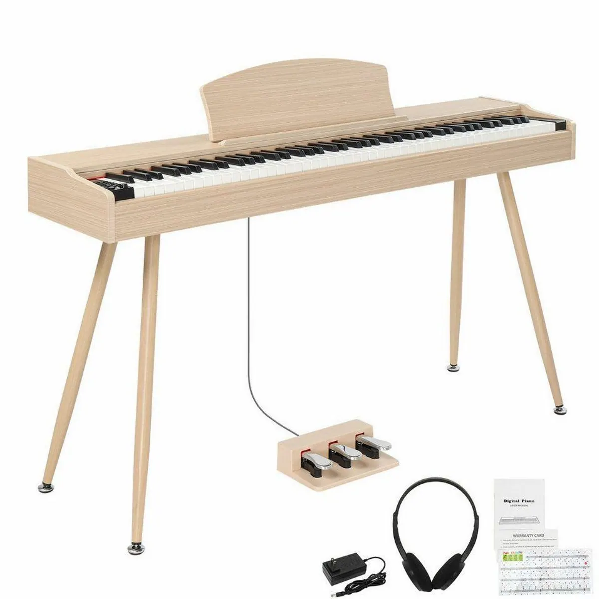 Fine Life Pro GDP-203 Digitalpiano, 88 gewichtete Tasten, Bluetooth & MIDI-Konnektivität