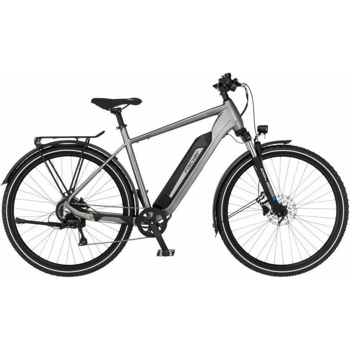 FISCHER Fahrrad E-Bike ATB TERRA 2.2, kraftvoller Heckmotor, 8-Gang Shimano Schaltung, 688 Wh Akku