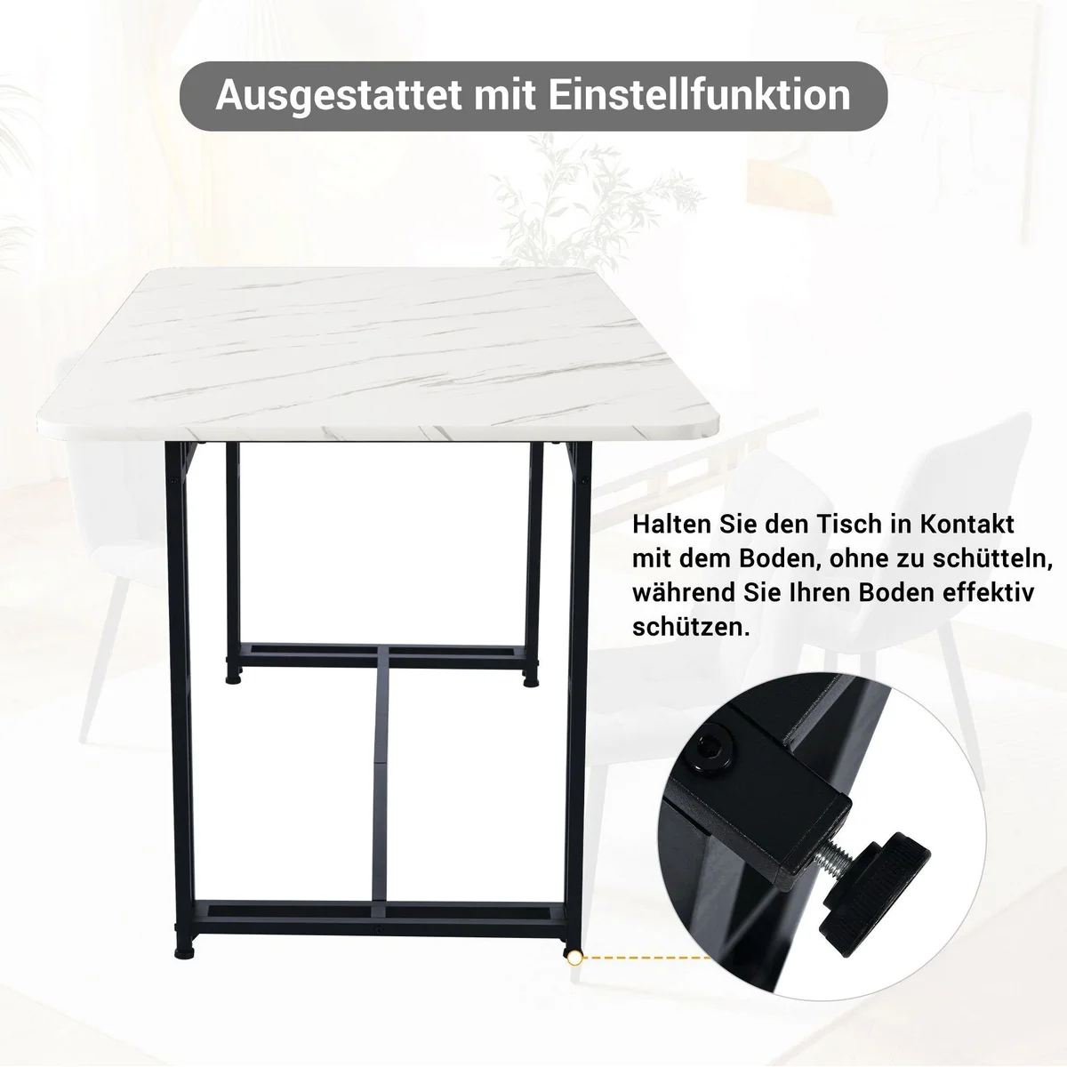 Flieks Essgruppe, 5-teilig, stilvolles Set für Ihr Esszimmer 5
