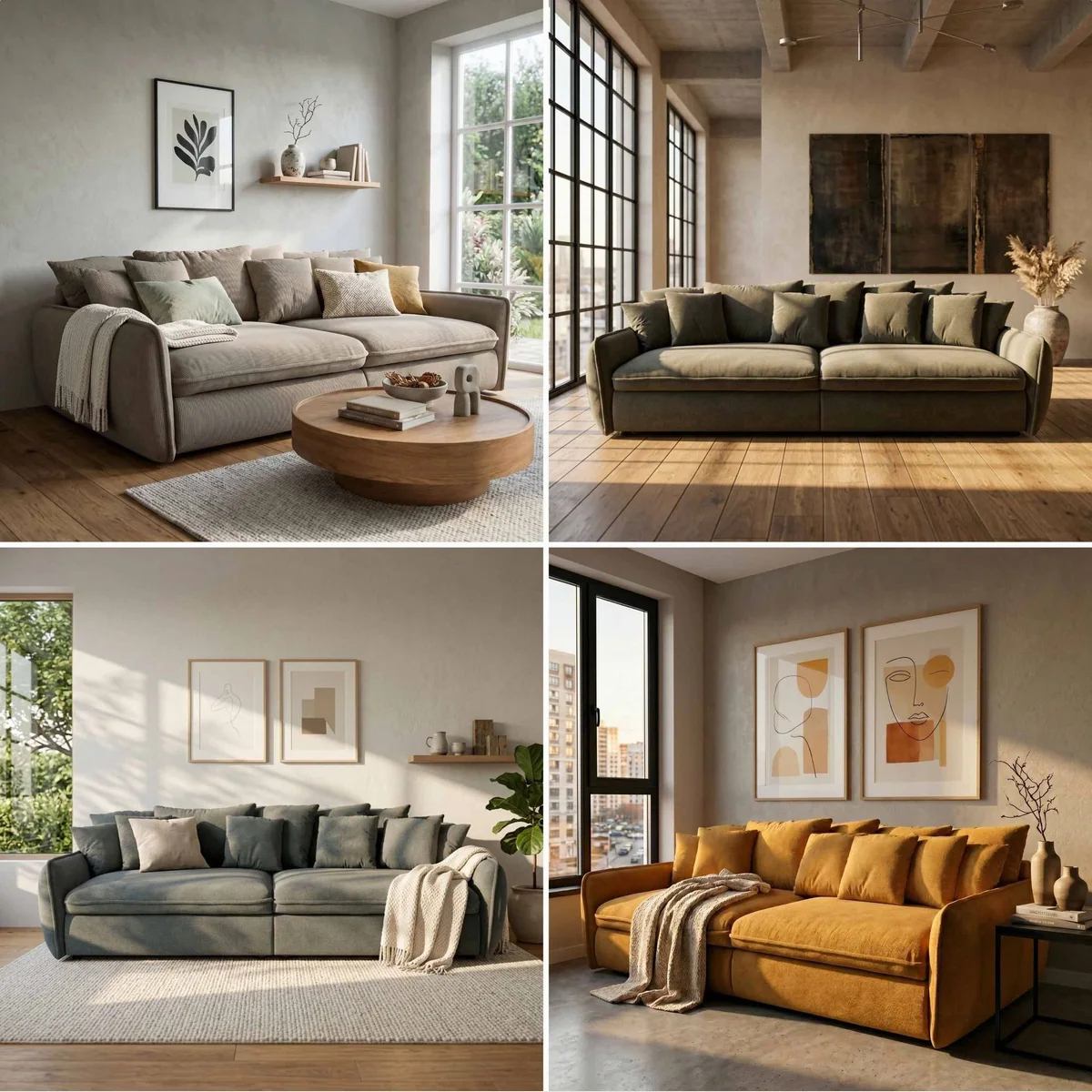 foamnova Hereford Big-Sofa, 274 cm für 5 Personen, elegantes Design, Made in Europe 4