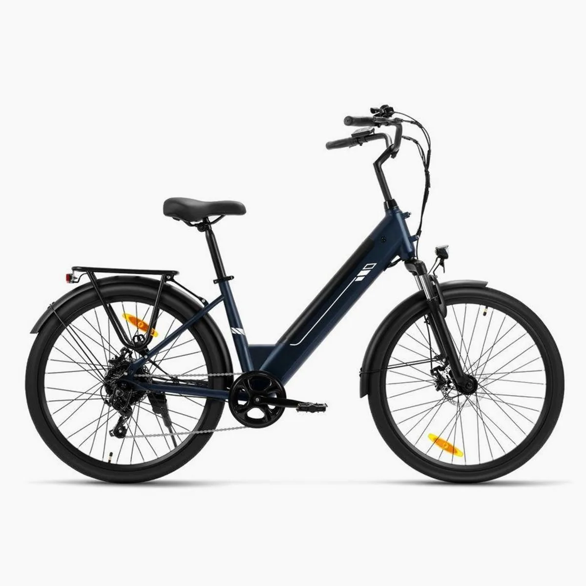 FORIDE E-Bike Trekkingrad J2, herausnehmbarer Akku, 100 km Reichweite, Shimano 7-Gang