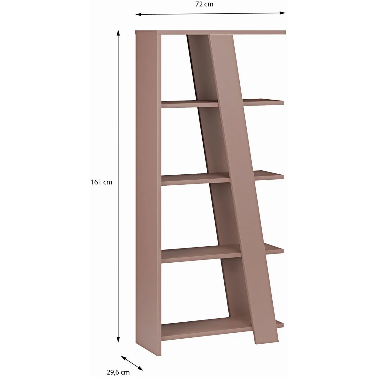 FORTE Standregal, 4 Ablageböden, modernes Design, vielseitig kombinierbar 4