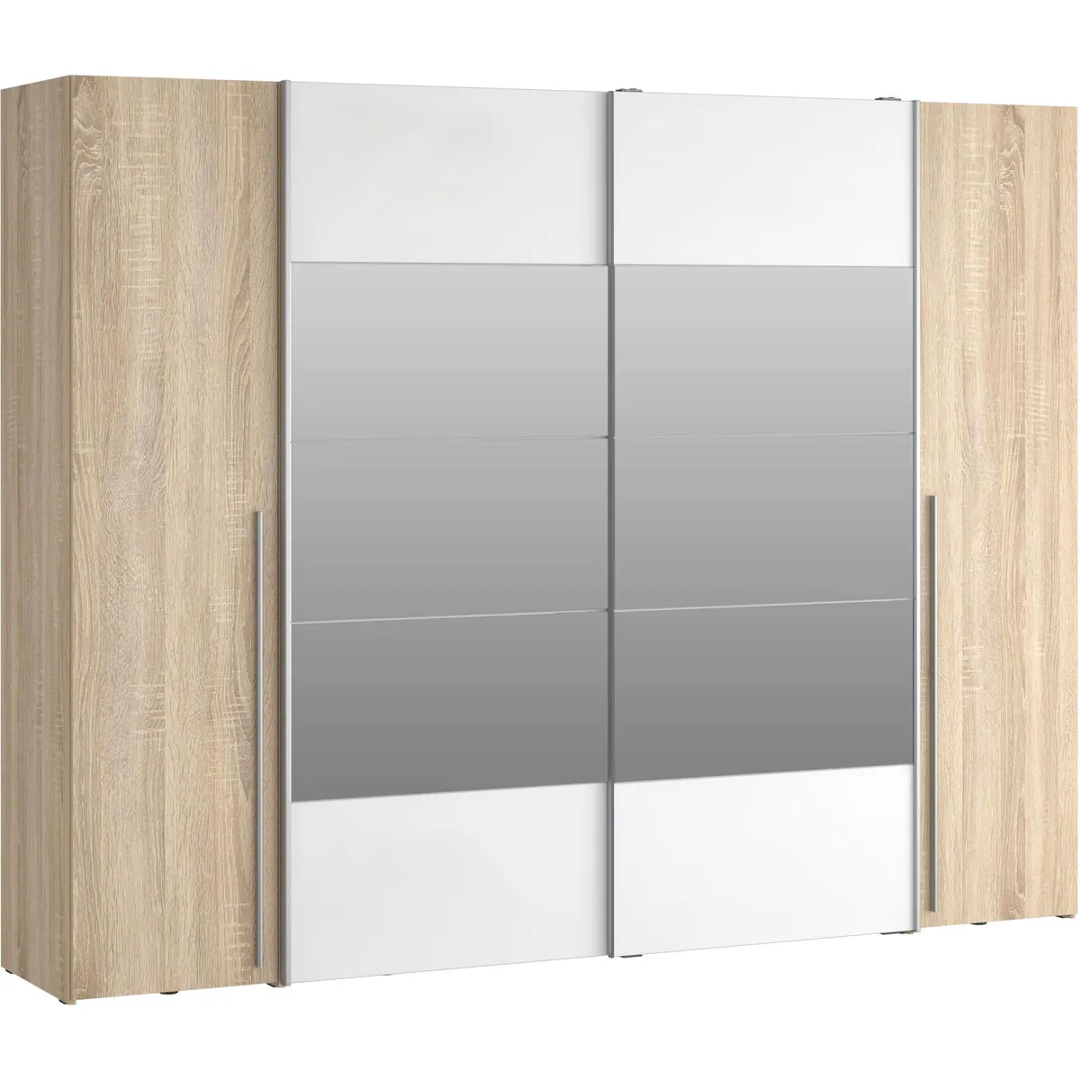 FORTE Kleiderschrank Narago, eleganter Kombischrank mit Spiegel — variabel, modernes Design, durchdachtes Stauraumkonzept 2