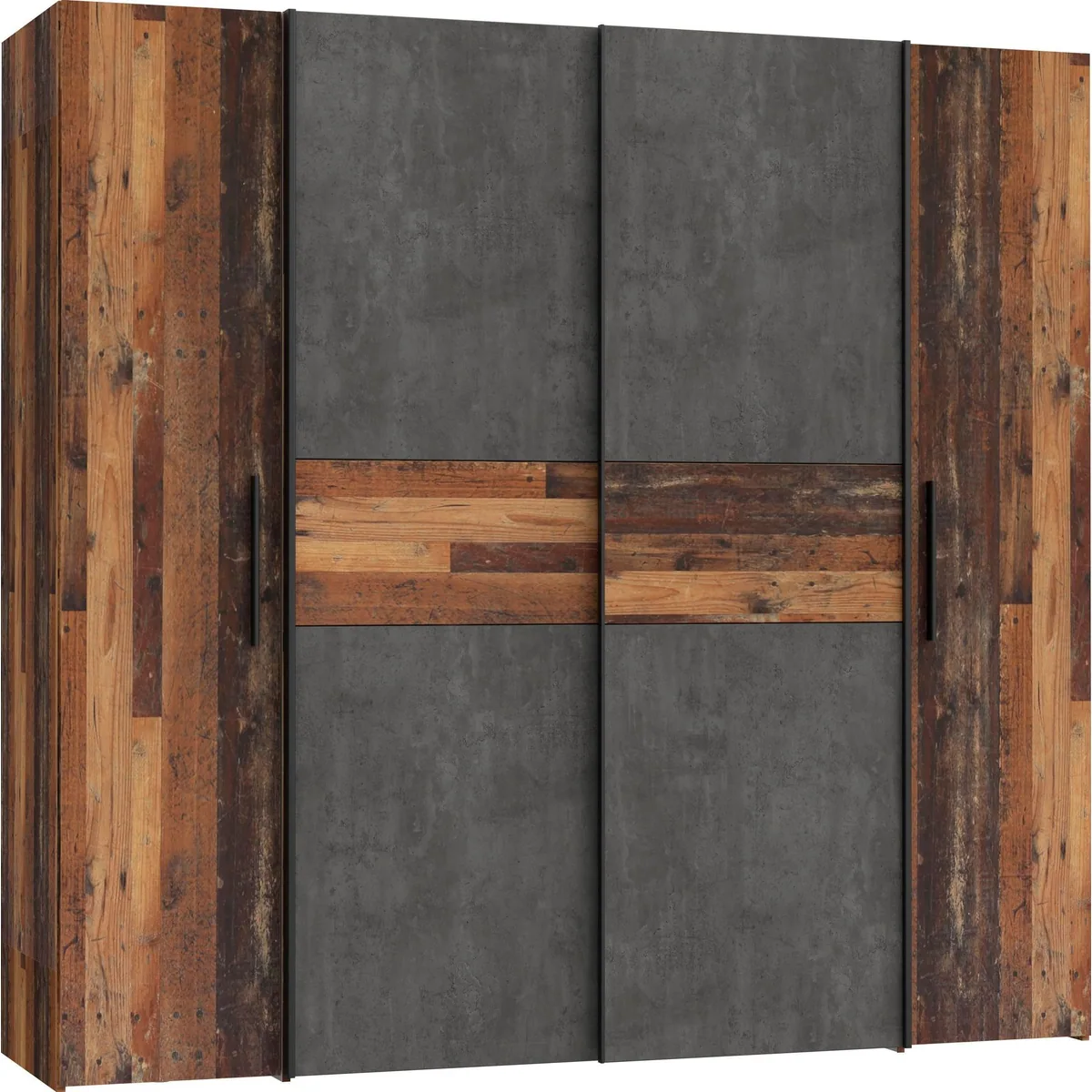 FORTE Kleiderschrank Kalixtus, großzügiger Stauraum, modernes Design, vielseitige Farbvarianten 2