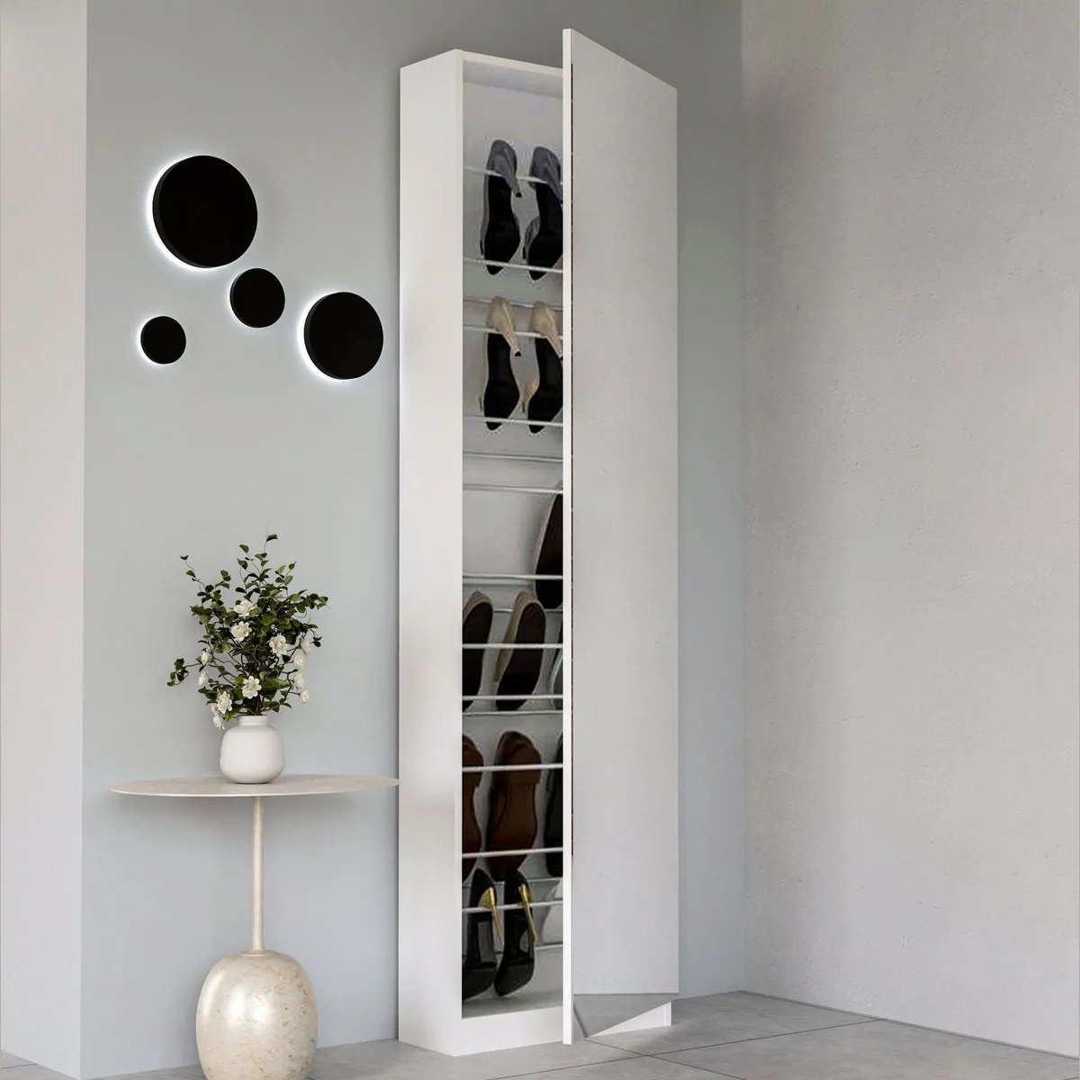 FORTE Schuhschrank Calma, Spiegeltüre, 12 Paar Schuhe, Türanschlag wählbar 5