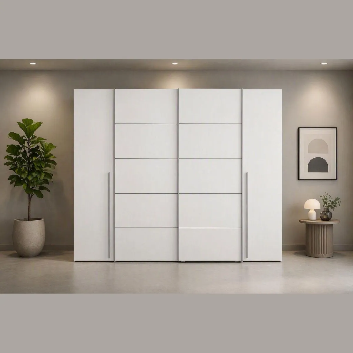 FORTE Kleiderschrank Narago, modernes Design, hohe Stauraumkapazität — Made in Europe 3