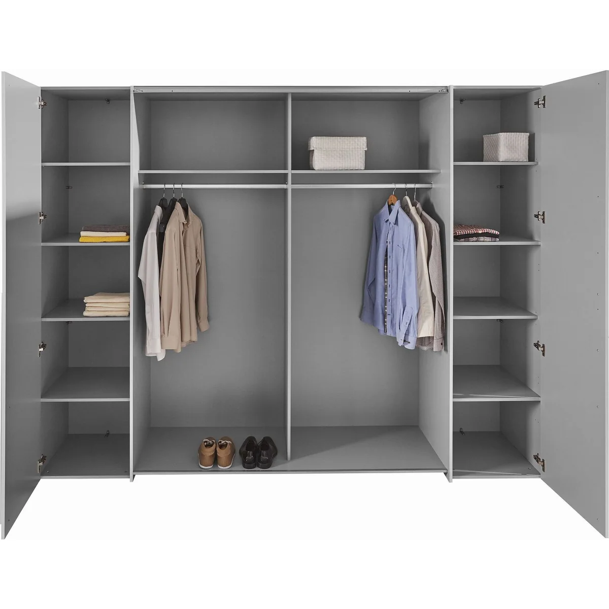 FORTE Kleiderschrank Narago, modernes Design, hohe Stauraumkapazität — Made in Europe 5