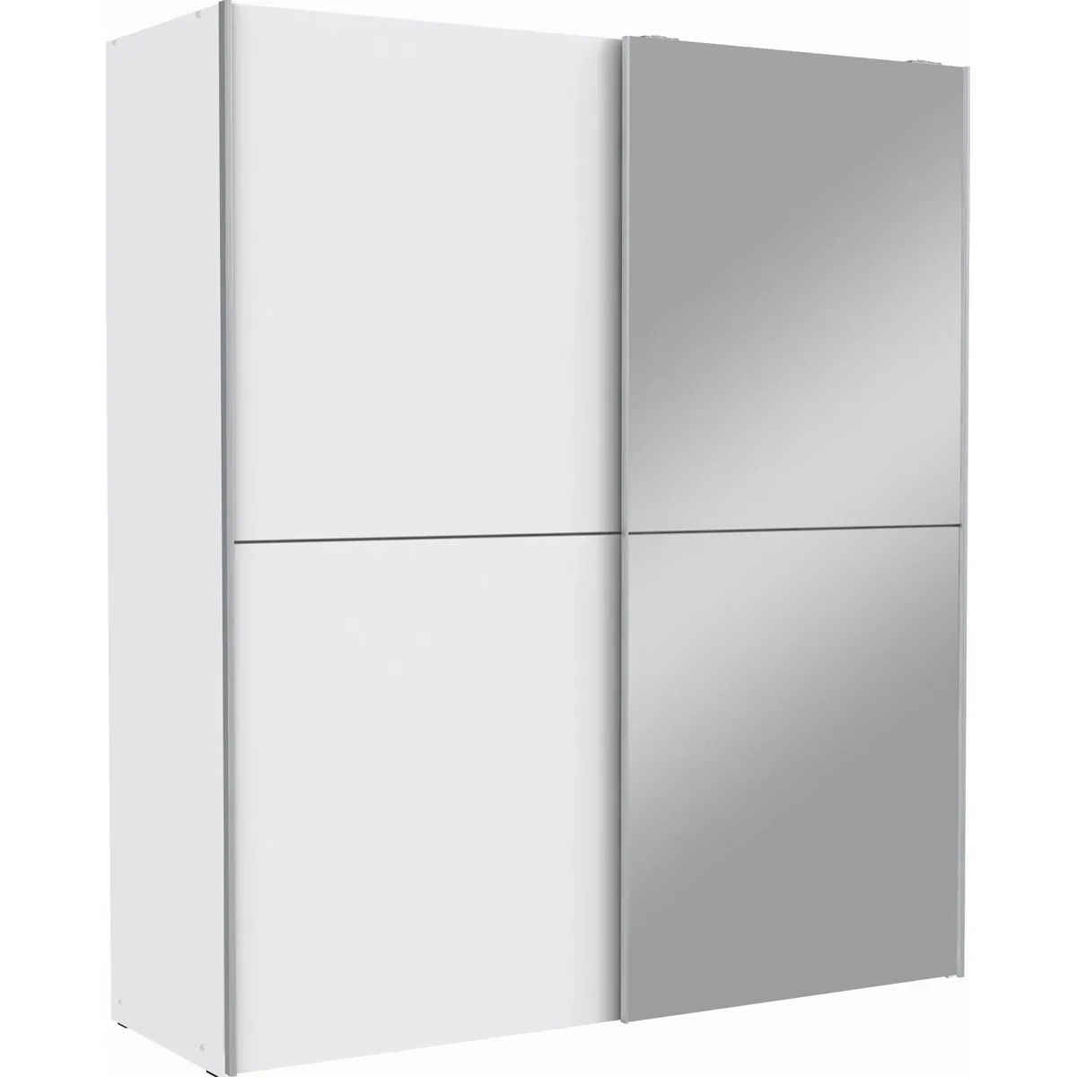 FORTE Schwebetürenschrank White Kiss, modernes Design, ideal für kleine Räume 2