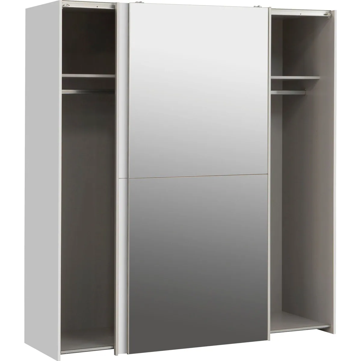 FORTE Schwebetürenschrank White Kiss, modernes Design, ideal für kleine Räume 3