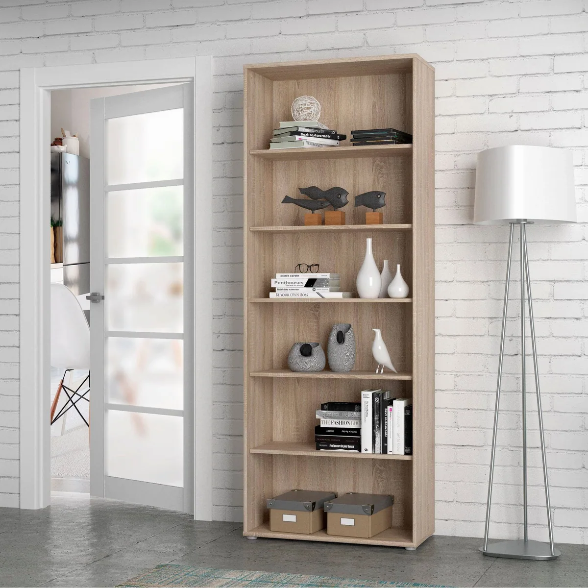 FORTE Tempra Regal, stilvolles Mehrzweckregal, 5 Ablageböden — ideal für jedes Zimmer 2