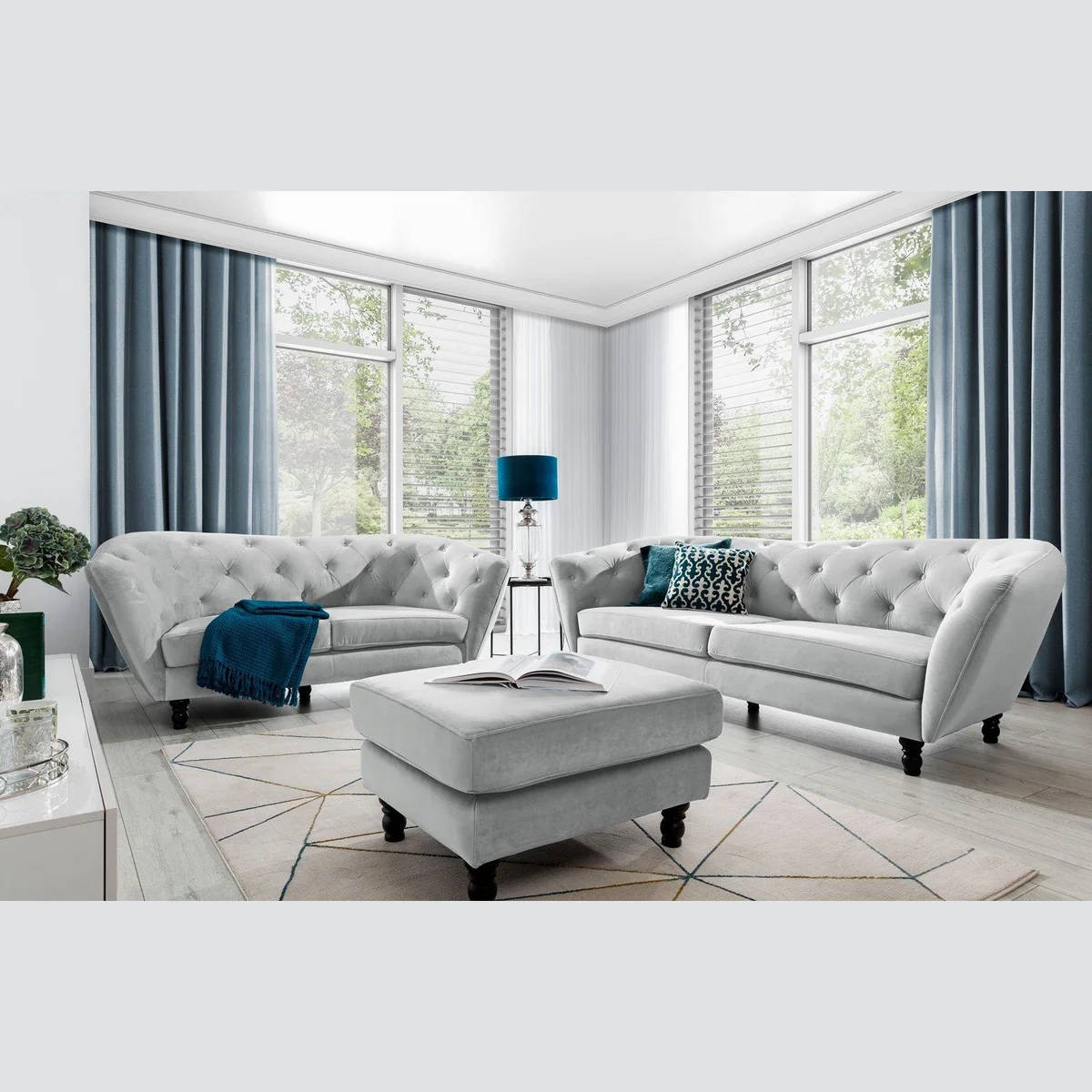 Fun Möbel CHARLOTTE Sofa-Set, zeitloses Design und hohe Bequemlichkeit