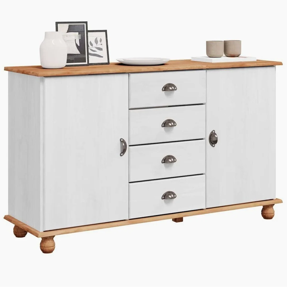 furnicato Sideboard Massivholz, elegantes Design und großzügiger Stauraum 3