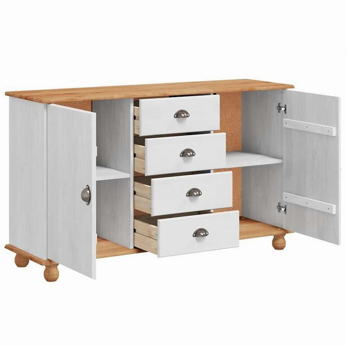 furnicato Sideboard Massivholz, elegantes Design und großzügiger Stauraum 5