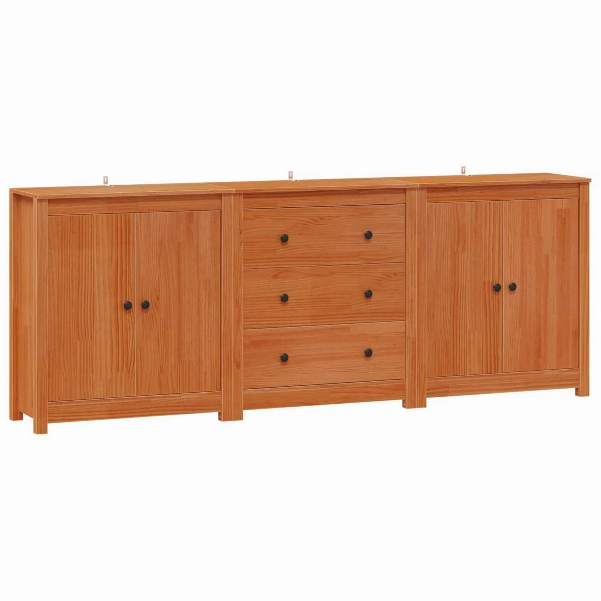 furnicato Sideboard Massivholz, elegantes Design, viel Stauraum, pflegeleichte Oberfläche 2