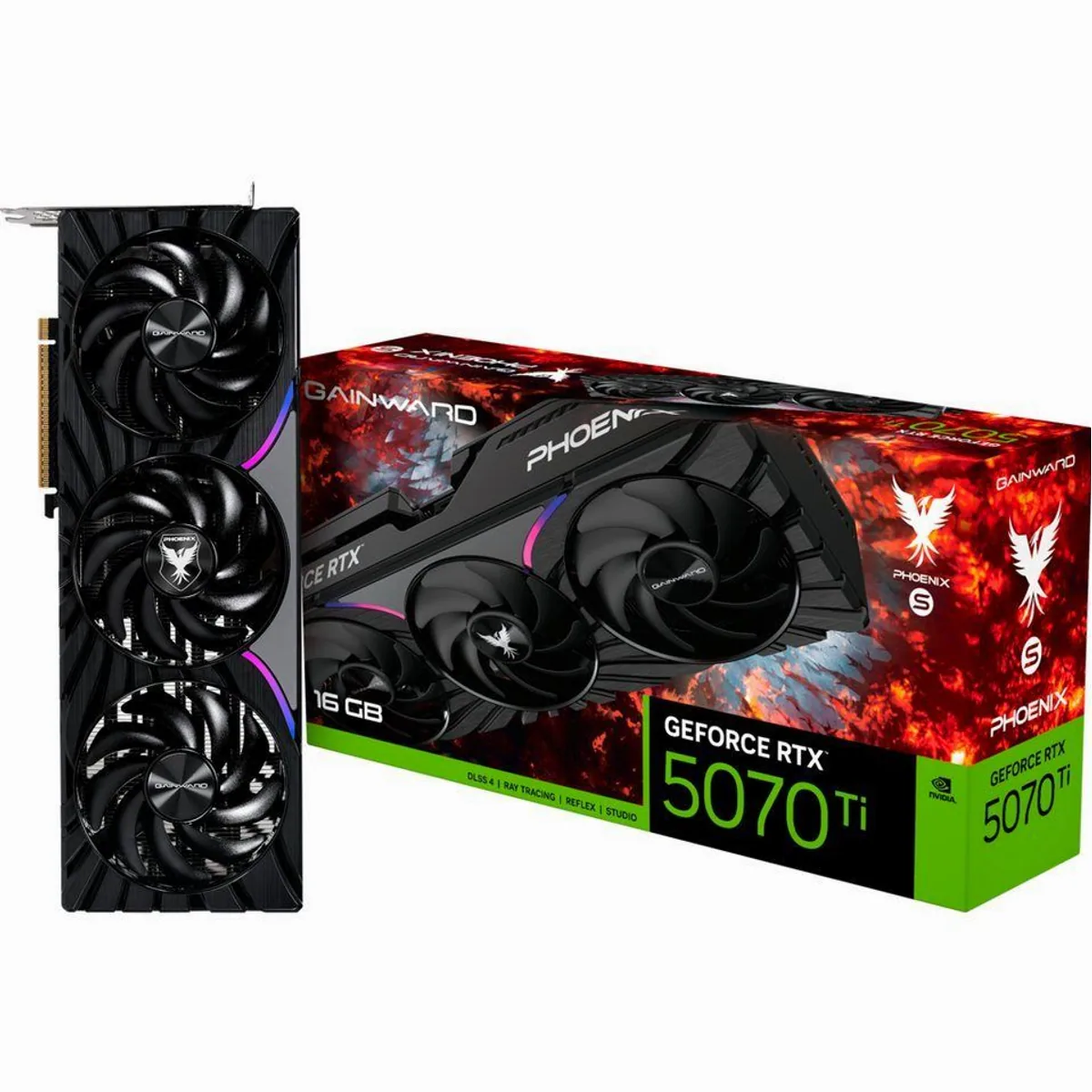 Gainward GeForce RTX 5070 Ti Phoenix-S, 16 GB, DLSS 5, 3x DisplayPort, 1x HDMI 2.1