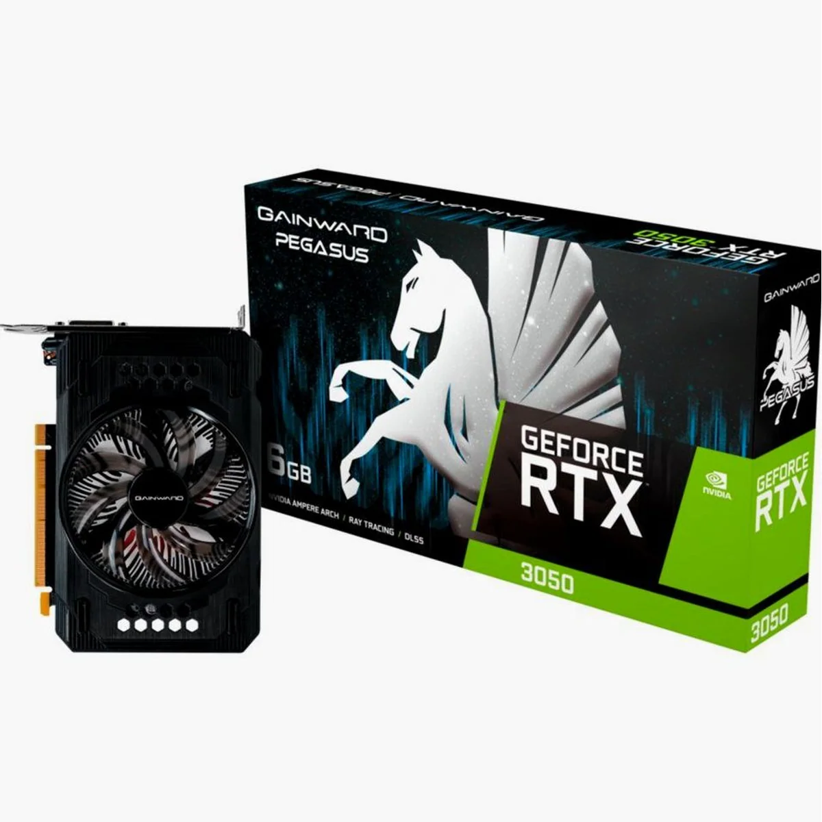 Gainward GeForce RTX 3050 Pegasus, 6 GB GDDR6, Ray Tracing, HDMI 2.1
