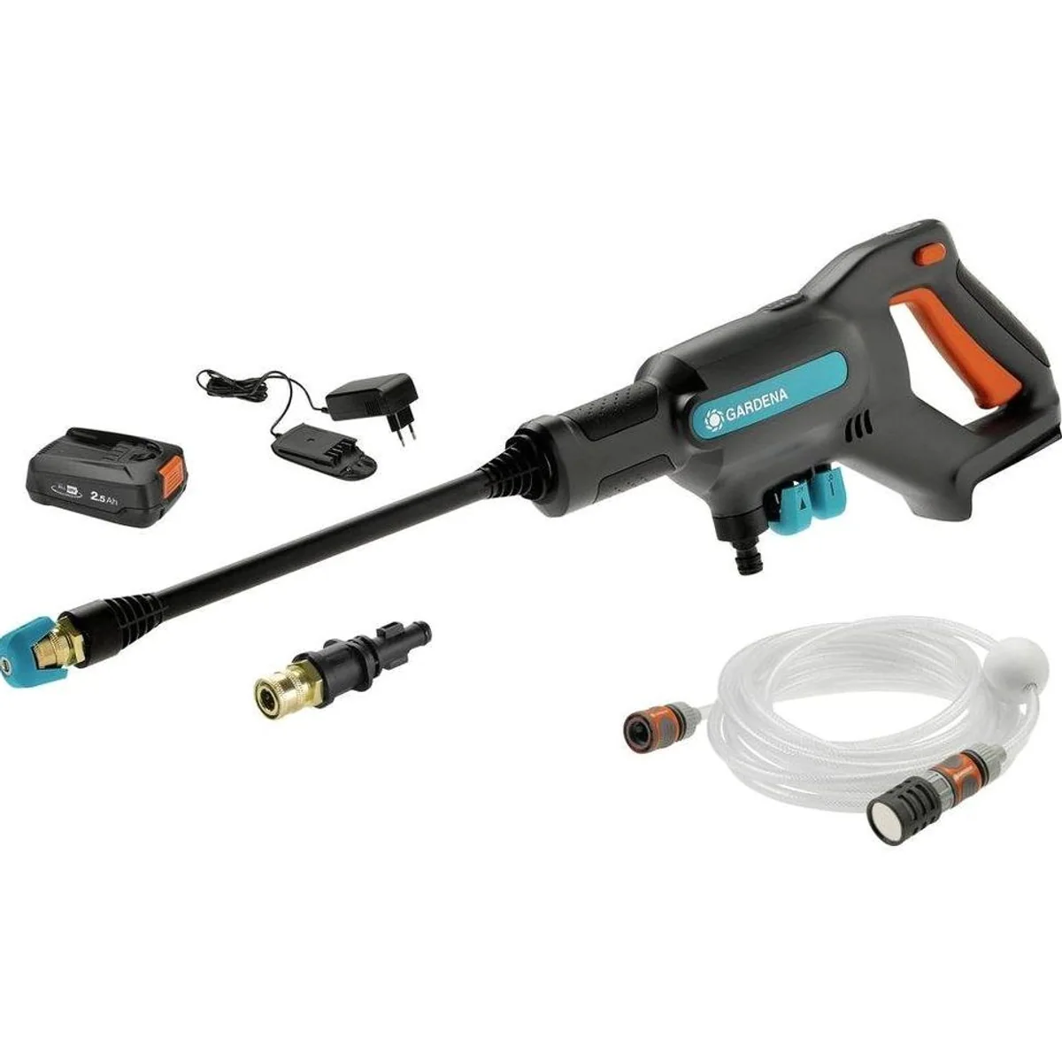 GARDENA AquaClean 24/18 Akku-Mitteldruckreiniger, kabellos, verstellbarer Druck