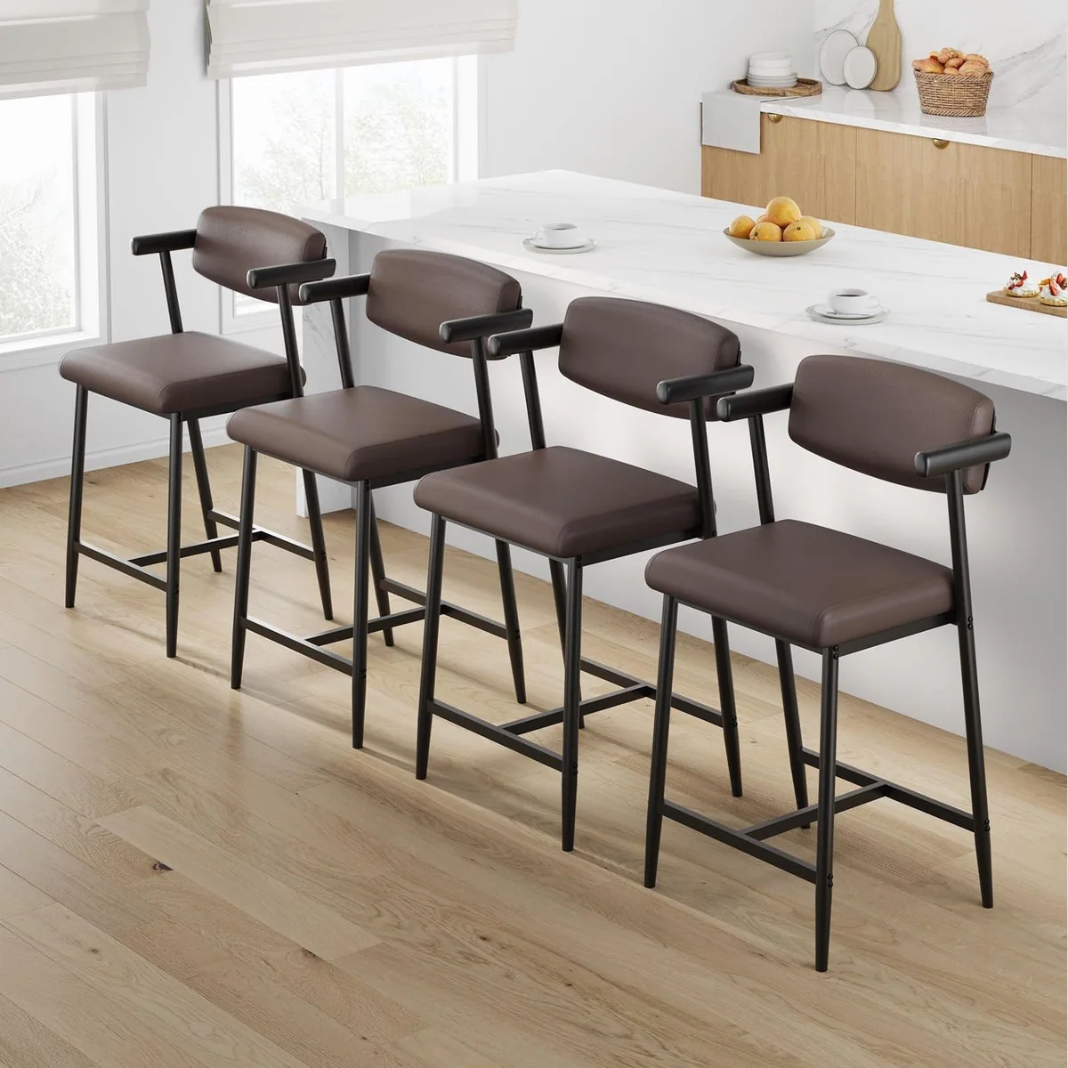 GarveeMore Barhocker 4er-Set, Komfort & Stil, Pflegeleicht & Stabil